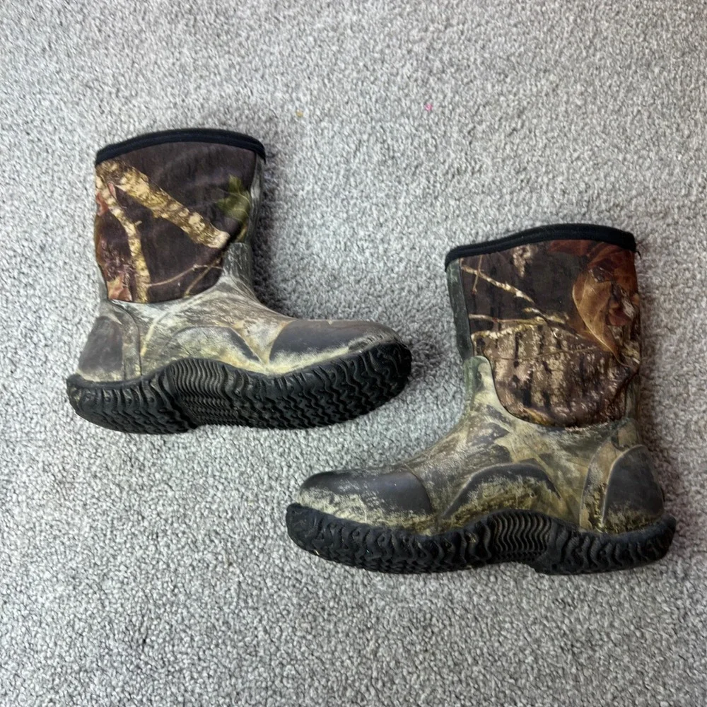 bogs boots kids 3 Camo Rubber Waterproof Mud Outdoor Hunting rain gorpcore
